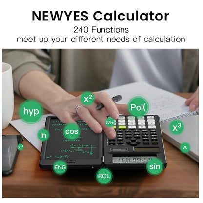StudyFold Pro™ Foldable Note Pad Calculator